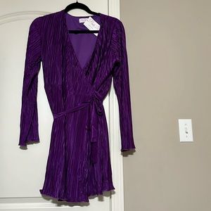 Purple long sleeve Pink Lily dress